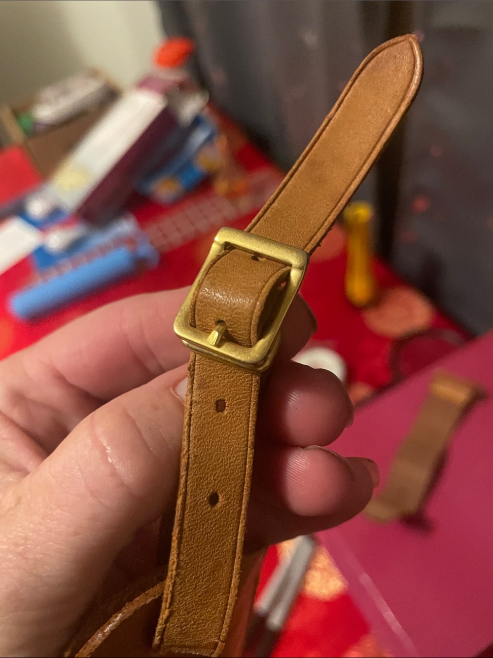 Louis Vuitton Tan Leather Luggage Tag and Strap - Picture 15 of 17
